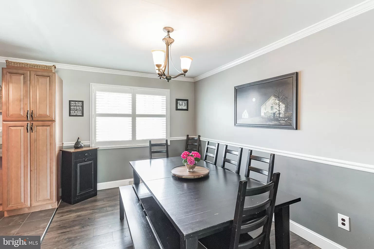 Dining room before